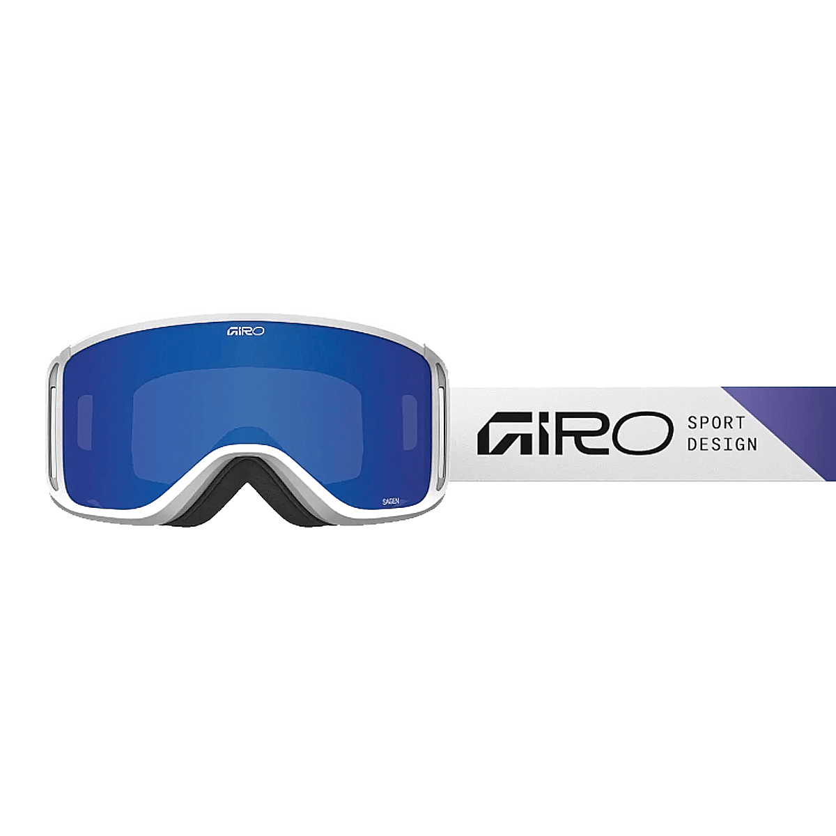 SAGEN GOGGLES WHITE ANGLES GREY COBALT