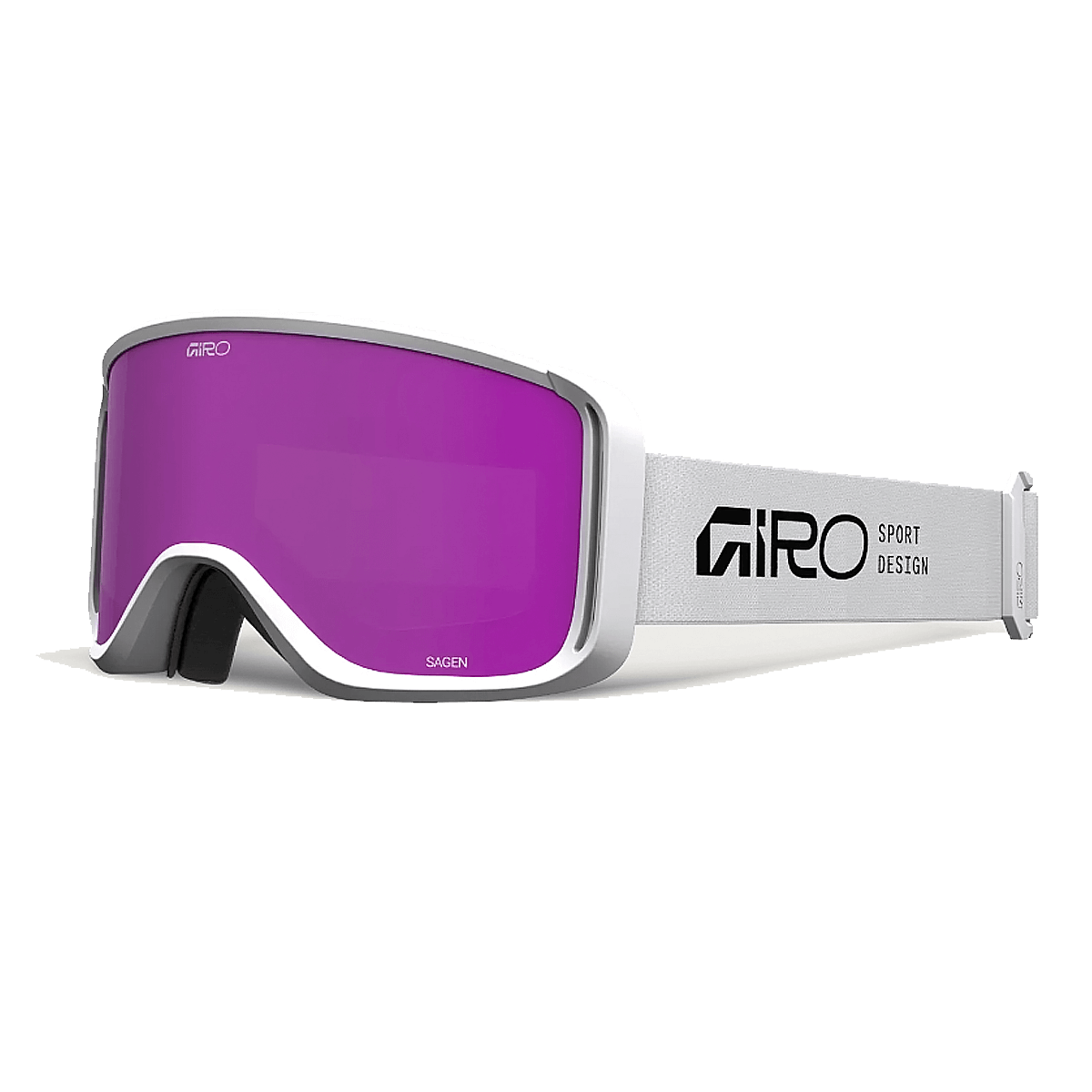 SAGEN GOGGLES WHITE STACKED AMBER PINK