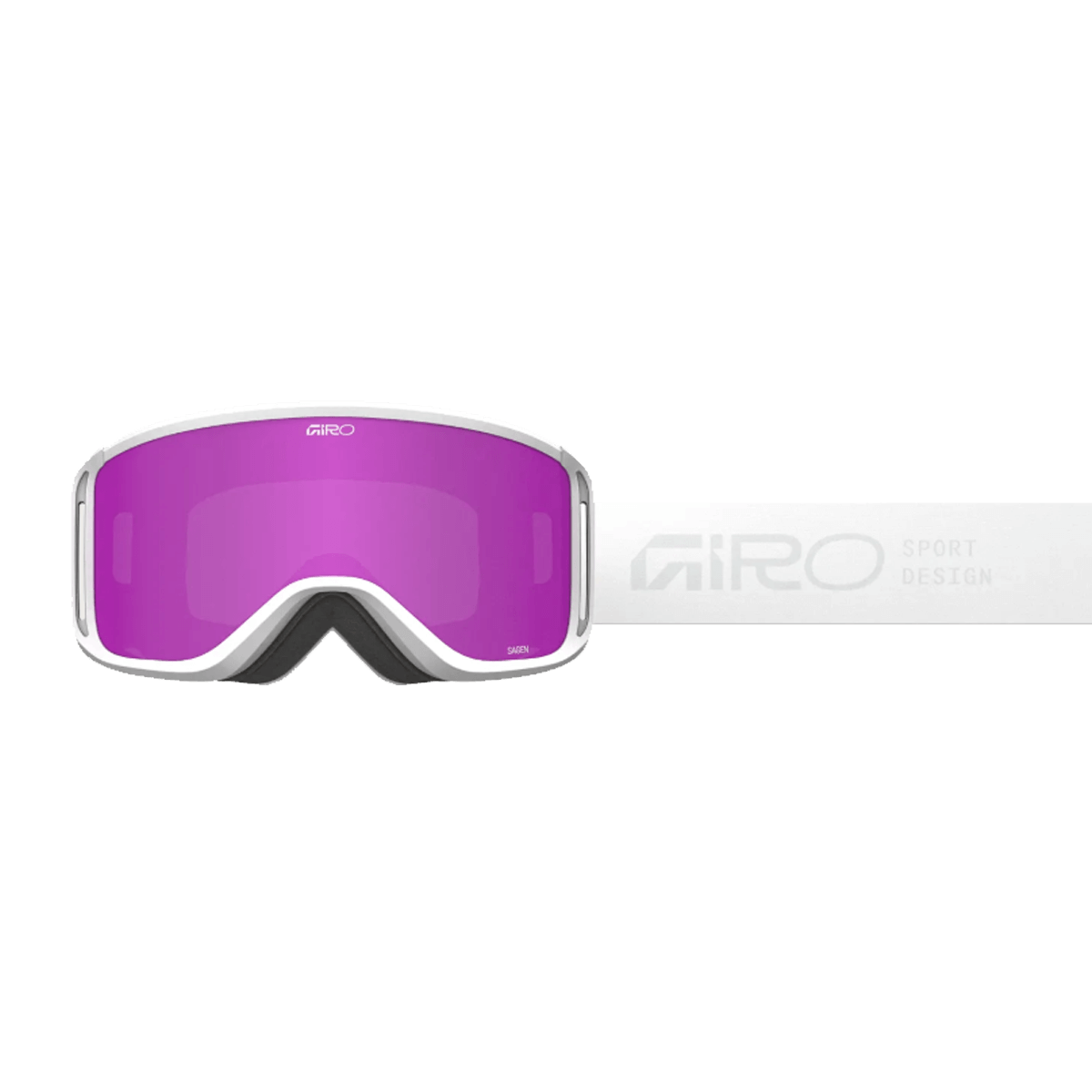 SAGEN GOGGLES WHITE STACKED AMBER PINK