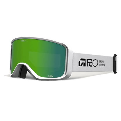 SAGEN GOGGLES WHITE STACKED GREEN