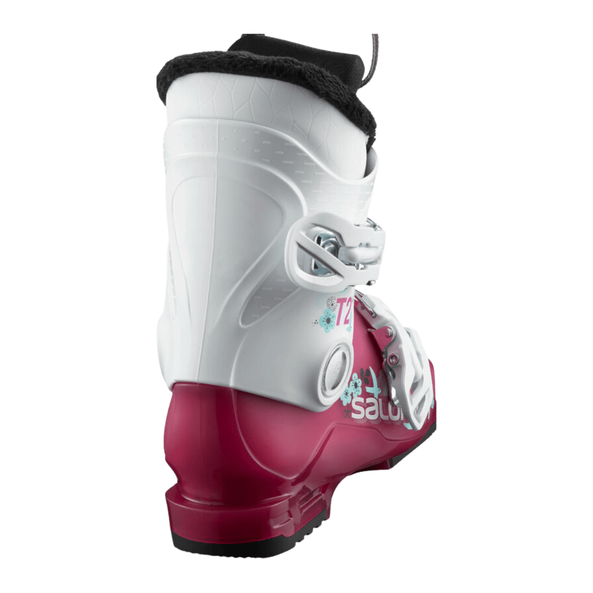 SALOMON T2 RT GIRLY JUNIOR SKI BOOTS 22/23 - BACK VIEW