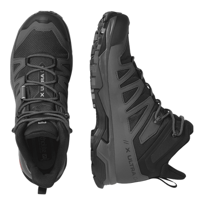 SALOMON X-ULTRA 4 MID GORE-TEX HIKING SHOE - SIDE AND TOP VIEW