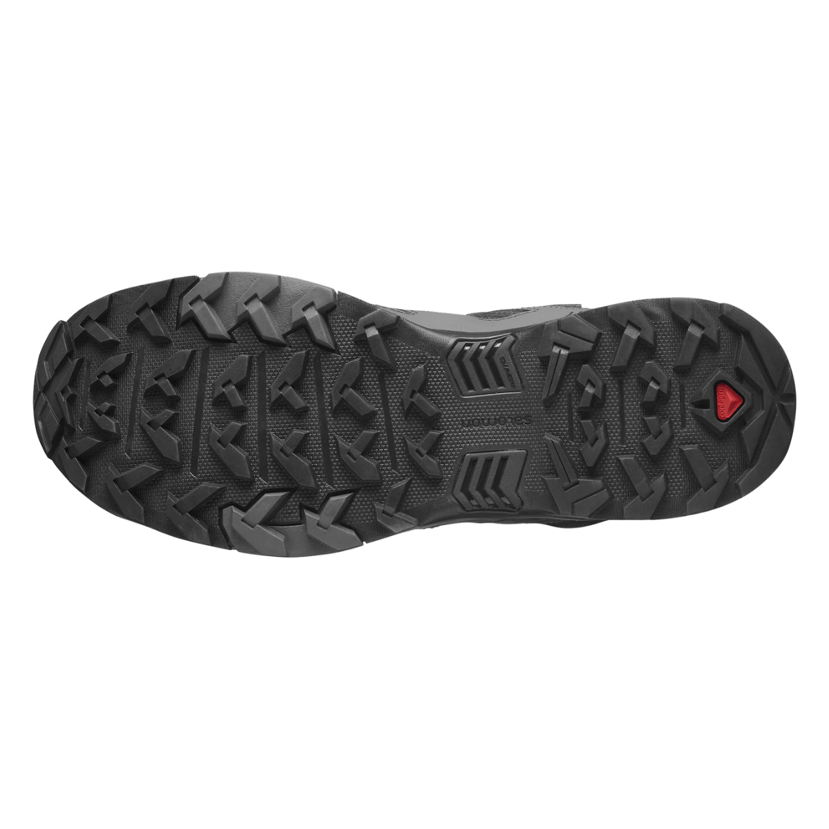 SALOMON X-ULTRA 4 MID GORE-TEX HIKING SHOE - BOTTOM SOLE VIEW 