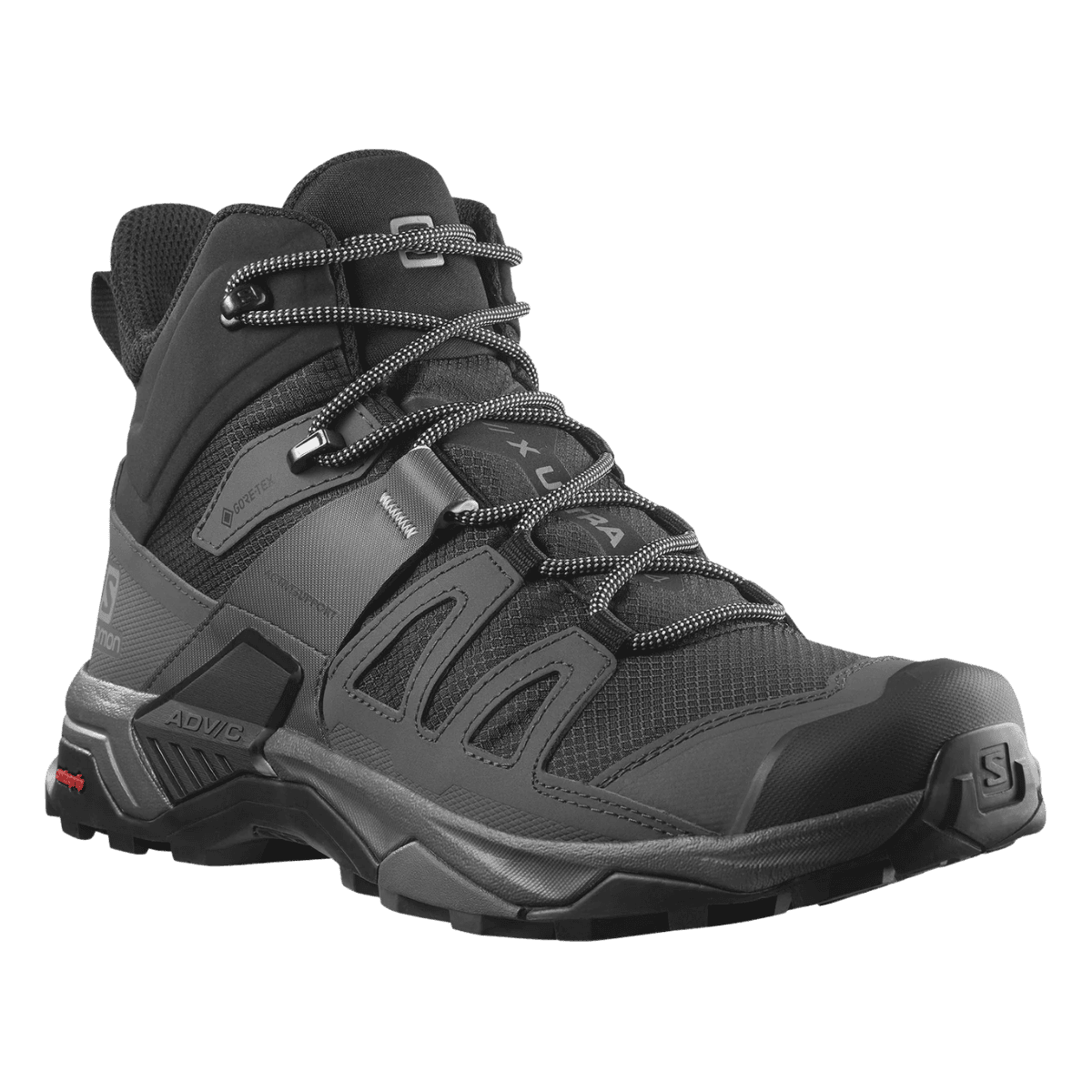 SALOMON X-ULTRA 4 MID GORE-TEX HIKING SHOE - FRONT ANGLE VIEW
