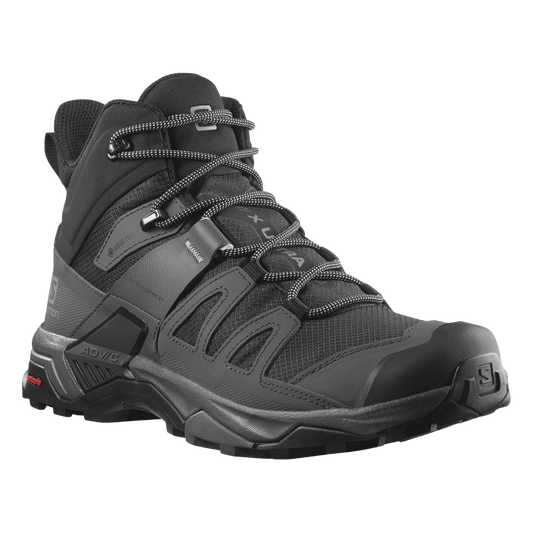 SALOMON X-ULTRA 4 MID GORE-TEX HIKING SHOE - FRONT ANGLE VIEW