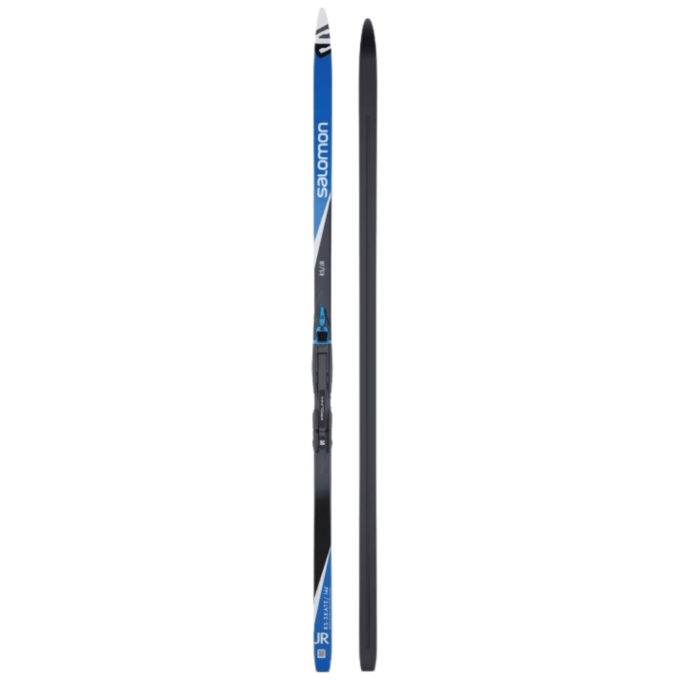 SALOMON RS PM PROLINK JUNIOR RACE SKATE NORDIC SKIS 2023 - UNISEX - FRONT & BACK VIEW