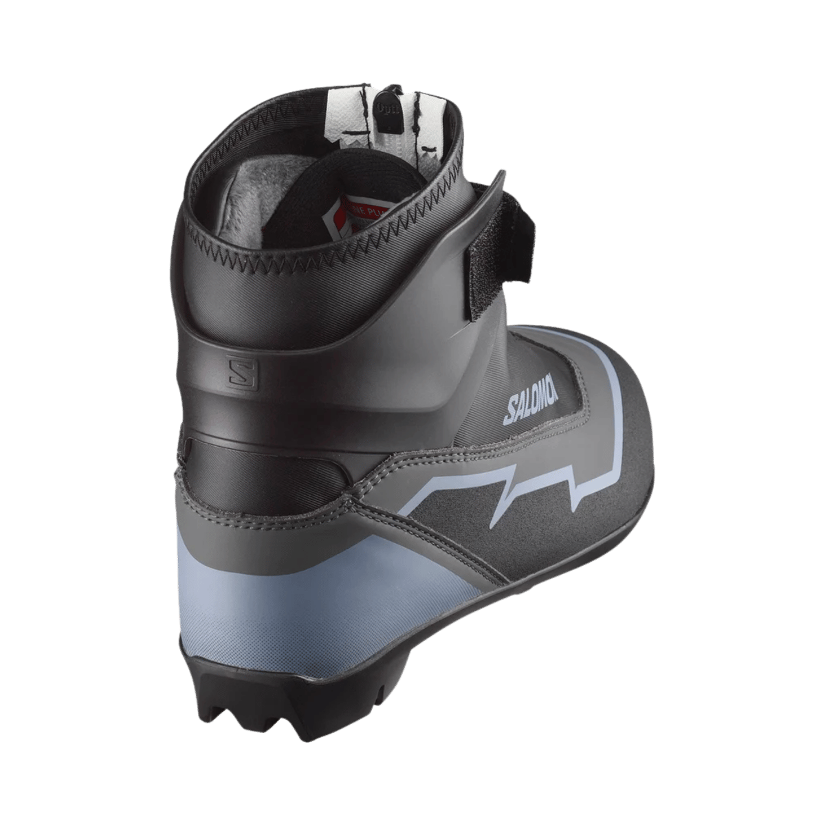 SALOMON WOMEN’S VITANE PLUS NORDIC BOOTS – 2023 - BLACK/ROCK/DUSTY BLUE - BACK VIEW