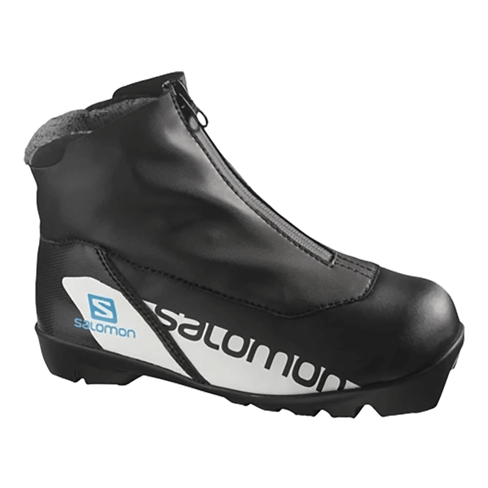 SALOMON PROLINK YOUTH NORDIC BOOTS – 2023 – BLACK/BLUE - SIDE VIEW