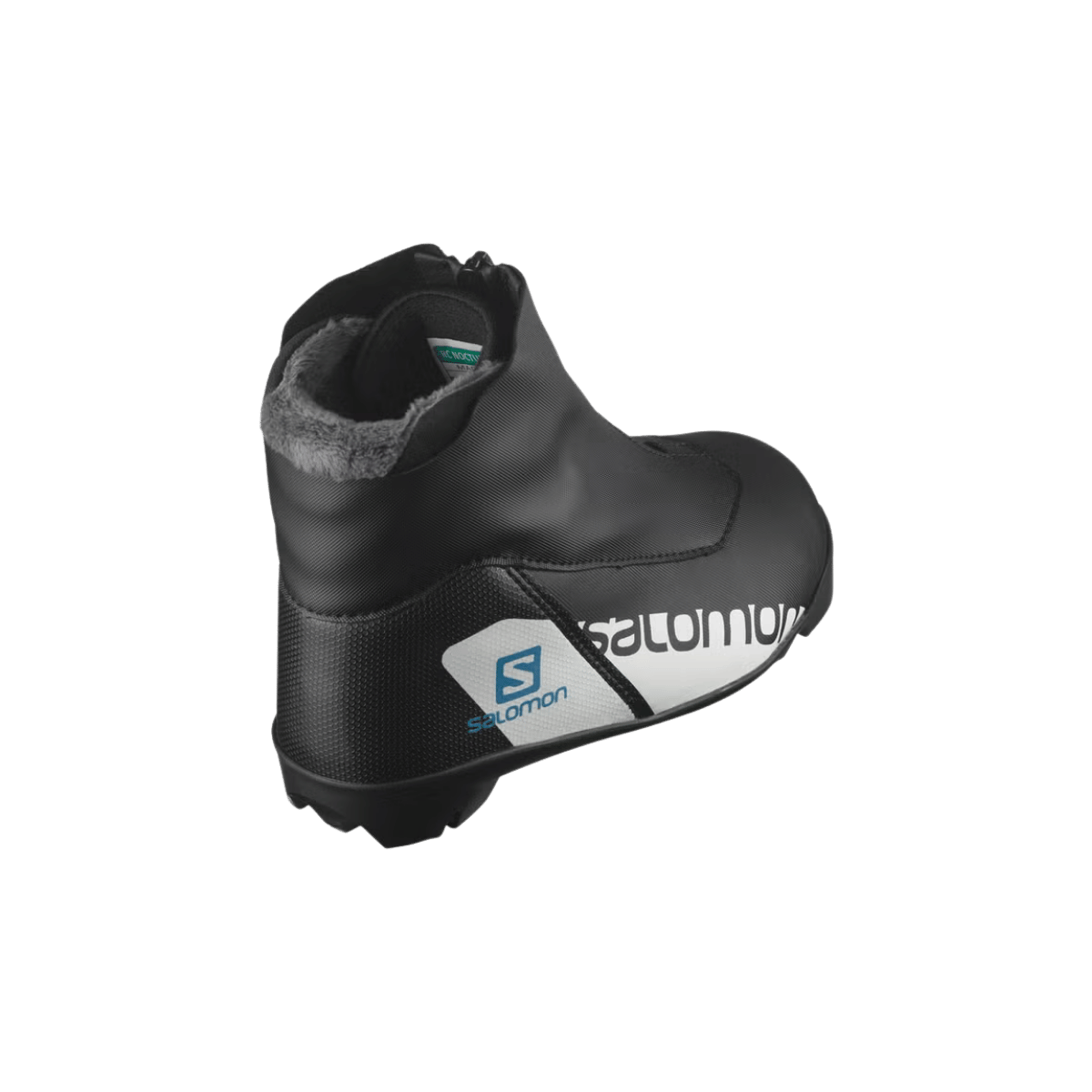 SALOMON PROLINK YOUTH NORDIC BOOTS – 2023 – BLACK/BLUE - REAR VIEW