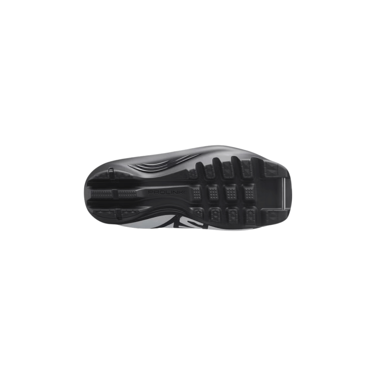 SALOMON PROLINK YOUTH NORDIC BOOTS – 2023 – BLACK/BLUE - BOTTOM SOLE VIEW