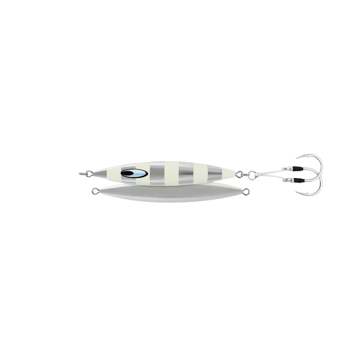 SALTIGA METAL JIG 4OZ ZEBRA GLOW 