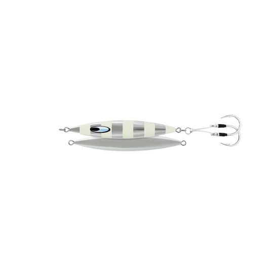 SALTIGA METAL JIG 4OZ ZEBRA GLOW 