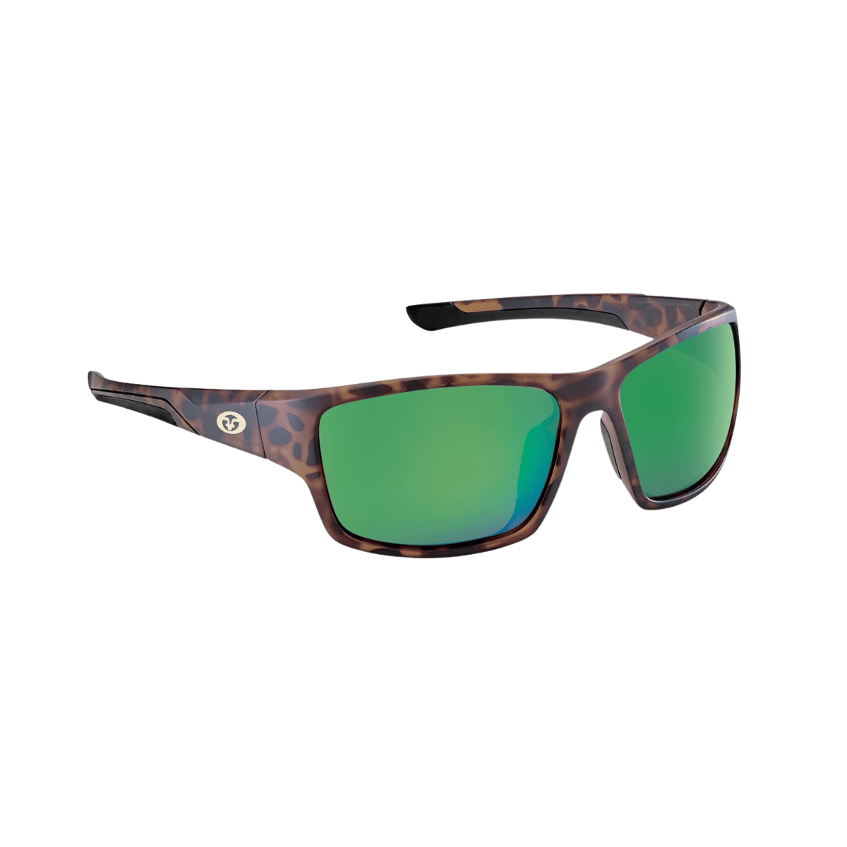 FLYING FISHERMAN SAND BANK SUNGLASSES - AMBER-GREEN MIRROR - MATTE TORTOISE
