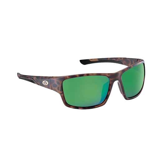 FLYING FISHERMAN SAND BANK SUNGLASSES - AMBER-GREEN MIRROR - MATTE TORTOISE