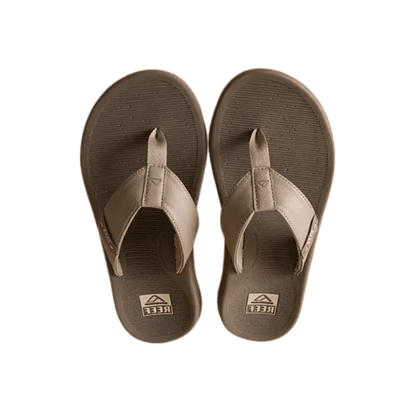 REEF MEN'S SANTA ANA FLIP - MOONROCK/BROWN - TOP VIEW