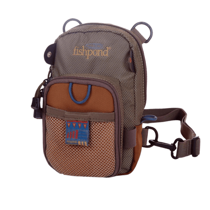 FISHPOND SAN JUAN VERTICAL CHEST PACK - SADDLE BROWN