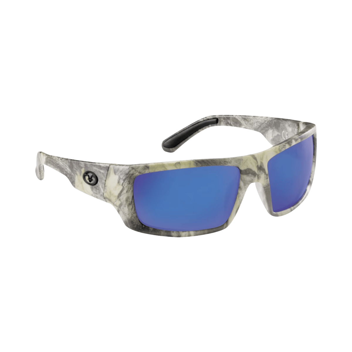 FLYING FISHERMAN SARGASSO SUNGLASSES - MATTE CAMO SMOKE - BLUE MIRROR