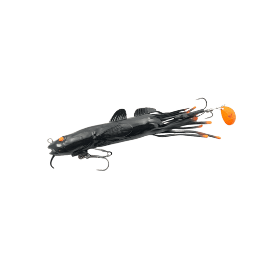 SAVAGE GEAR 3D BURBOT TUBE BLACK ORANGE FLASH