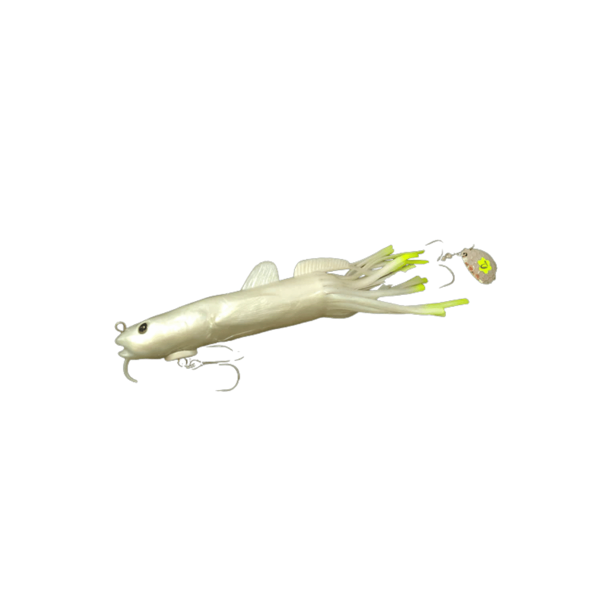 SAVAGE GEAR 3D BURBOT TUBE WHITE CHARTREUSE