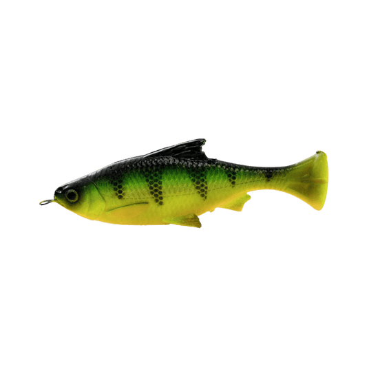 SAVAGE GEAR PULSE TAIL SHINER LB 4IN FIRE TIGER