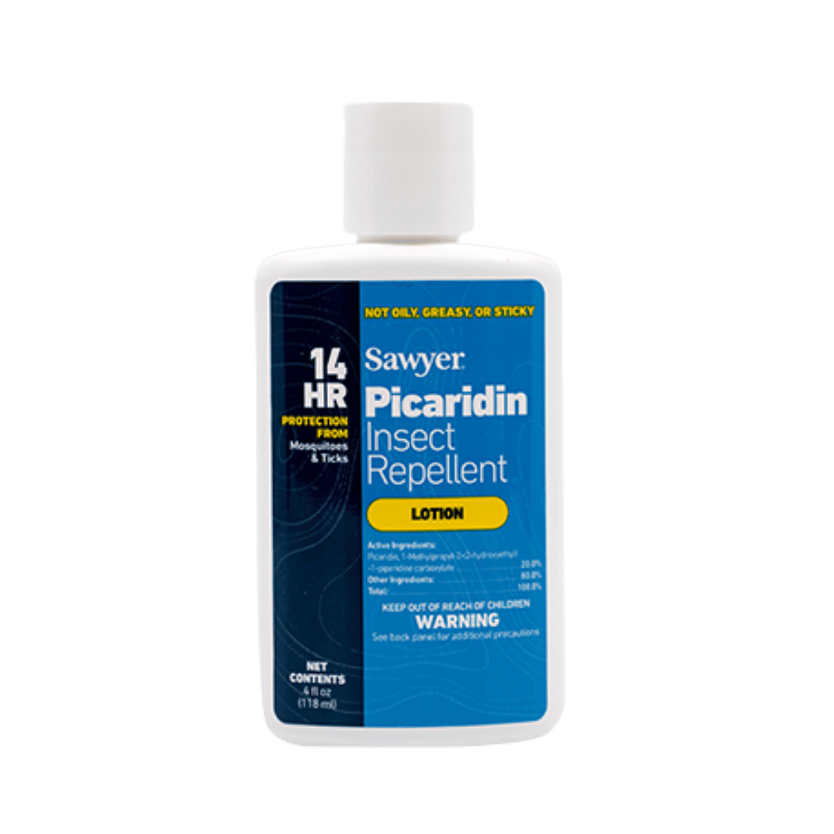 SAWYER PICARIDIN INSECT REPELLENT LOTION 4 OZ - FRONT VIEW