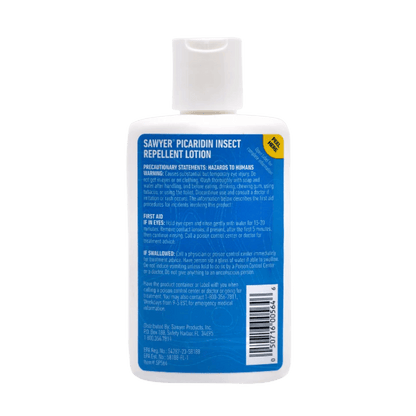 SAWYER PICARIDIN INSECT REPELLENT LOTION 4 OZ - BACK VIEW