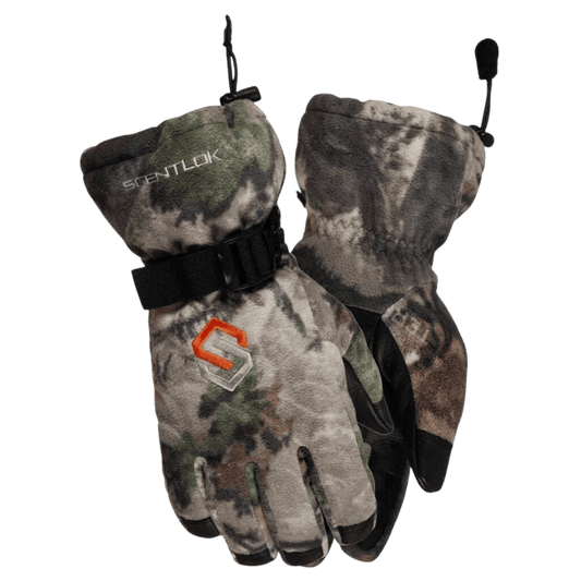 SCENTLOK BE:1 FORTRESS GLOVE - MOSSY OAK TERRA GILA - FRONT AND BACK VIEW