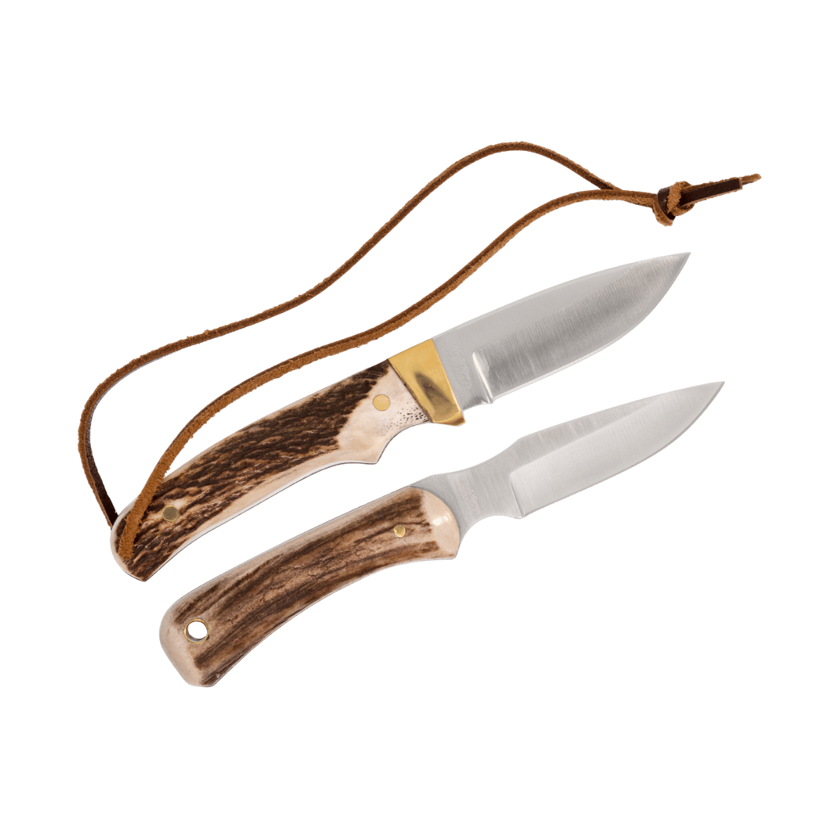 SCHRADE UNCLE HENRY STAG HORN SKINNER - STAG HORN HANDLES