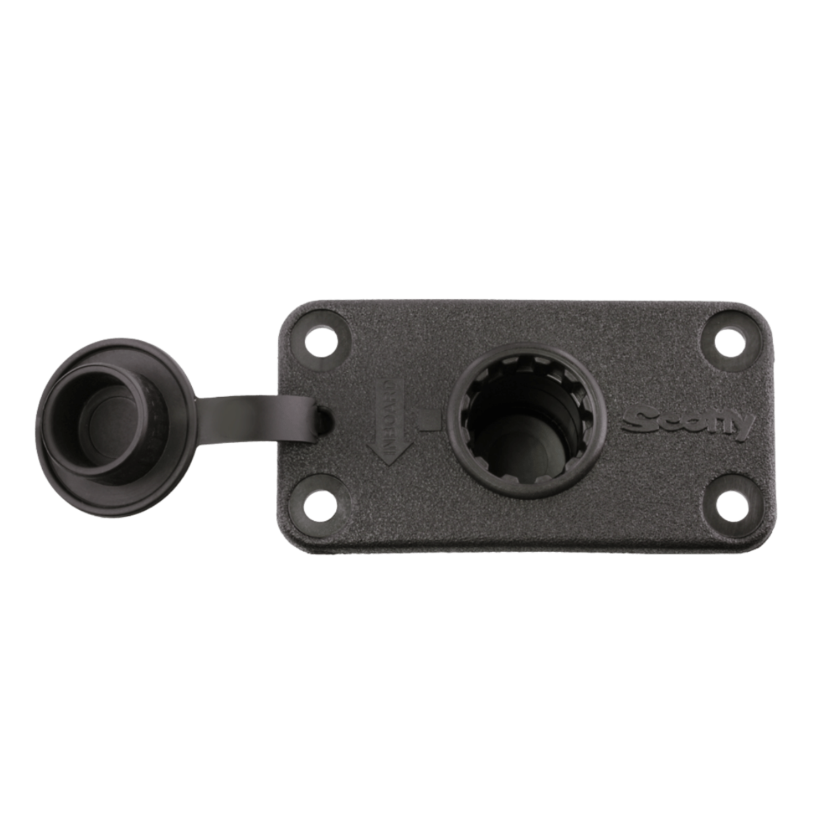SCOTTY 244 FLUSH DECK MOUNT - BLACK_1