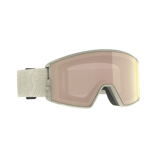 SCOTT USA REACT GOGGLE - LITE BEIGE - ENHANCER ROSE CHROME