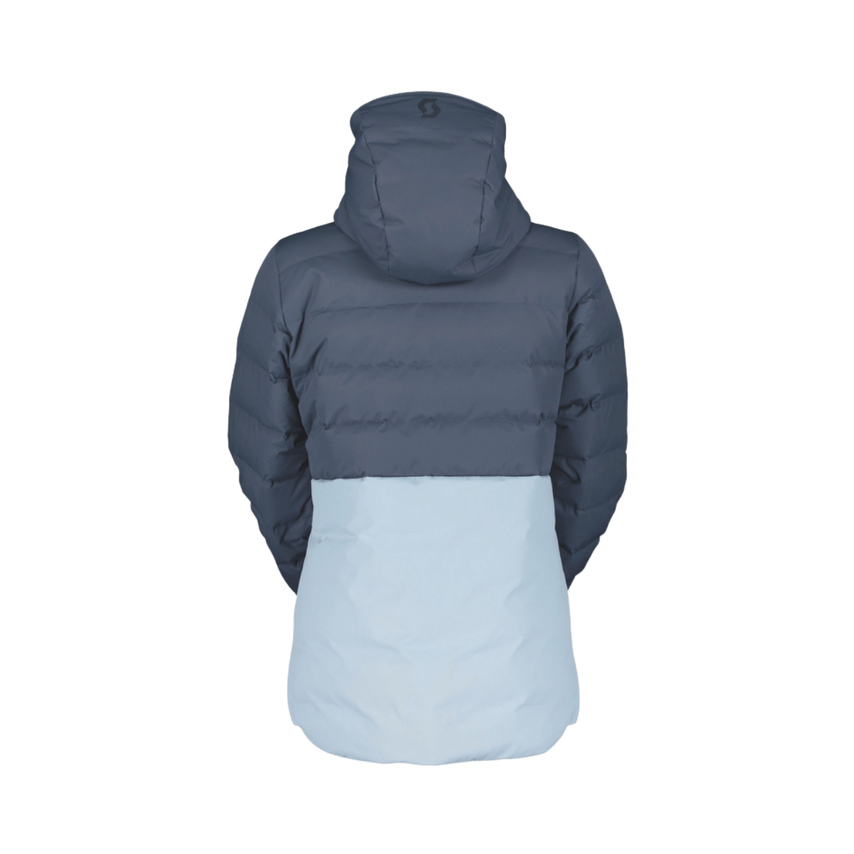 SCOTT USA WOMEN ULTIMATE WARM JACKET - METAL BLUE/GLACE BLUE - BACK VIEW