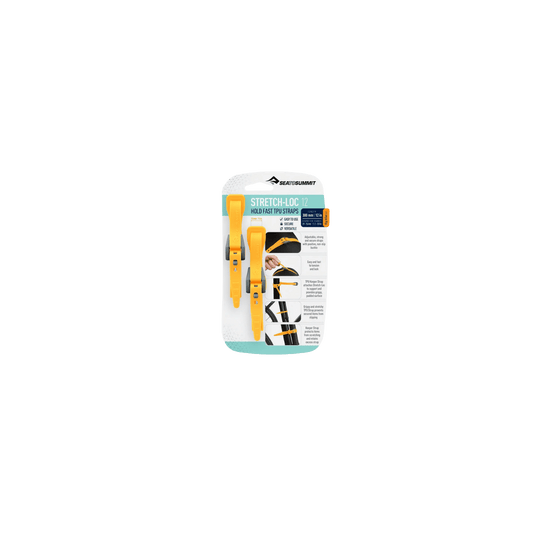 SEA TO SUMMIT STRETCH-LOC TPU STRAPS 2PK YELLOW IMAGE