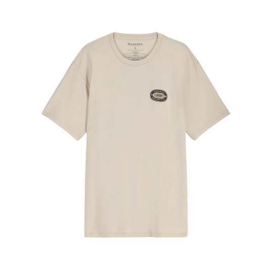 SIMMS MEN'S QUALITY SEAL T-SHIRT - NATURAL