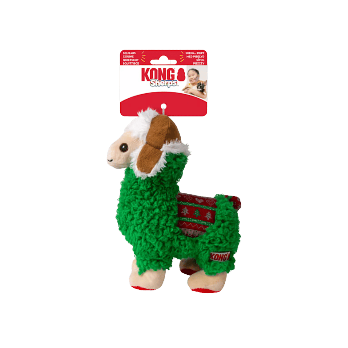KONG HOLIDAY SHERPS LLAMA - MEDIUM