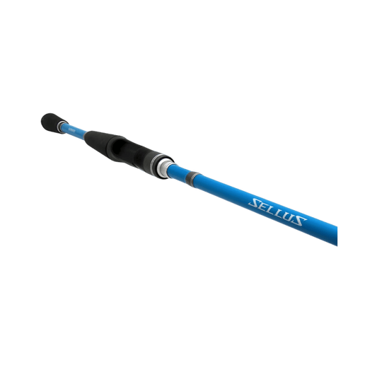 SHIMANO SELLUS SPINNING ROD 7', BLUE COLOR ROD, M, M 2PC, MH, ML, LOGO