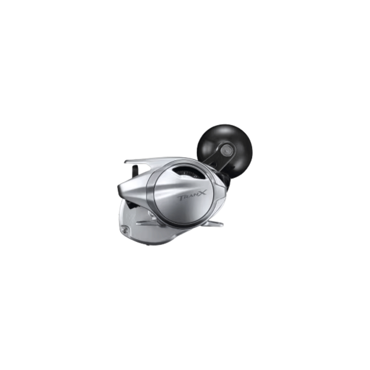 SHIMANO TRANX BAITCAST REEL 401 B, BLACK AND SILVER COLOR, SIDE LOGO