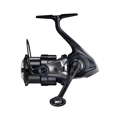 SHIMANO VANQUISH SPINNING REEL 2500SHG, BLACK COLOR, SIDE ANGLE