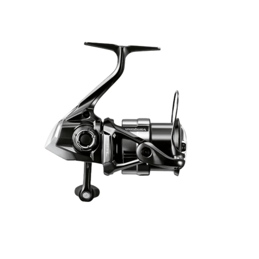 SHIMANO VANQUISH SPINNING REEL C3000XG, BLACK COLOR, SIDE ANGLE