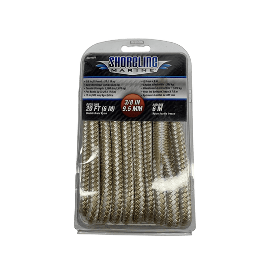 SHORELINE ANCHOR LINE - 3/8 IN X 20 FT