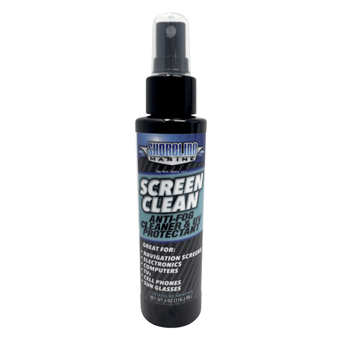 SHORELINE MARINE SCREEN & GLASS ANTI-FOG CLEANER 4OZ
