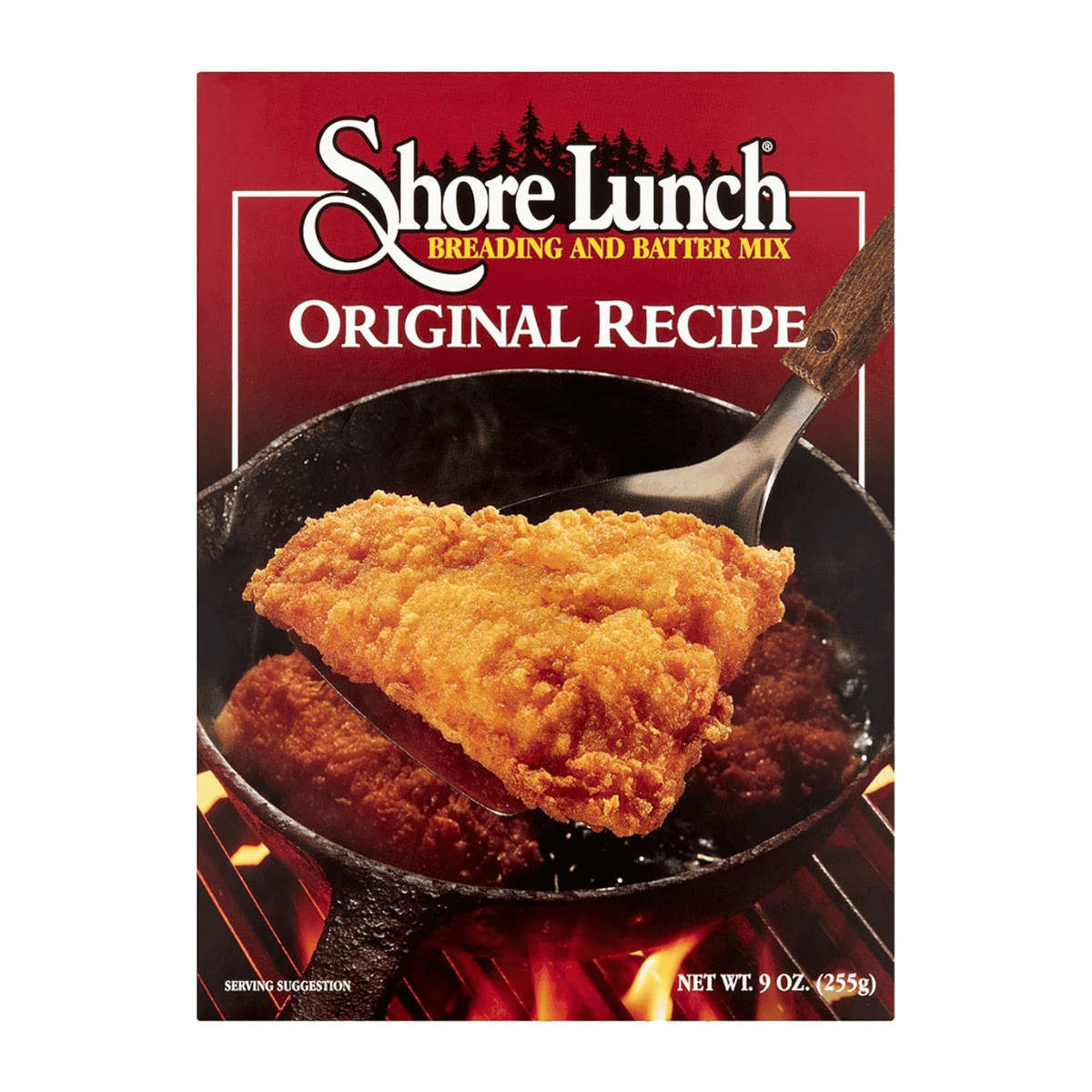 SHORE LUNCH ORIGINAL RECIPE FISH BREADING & BATTER MIX – 9 OZ BOX - FRONT VIEW