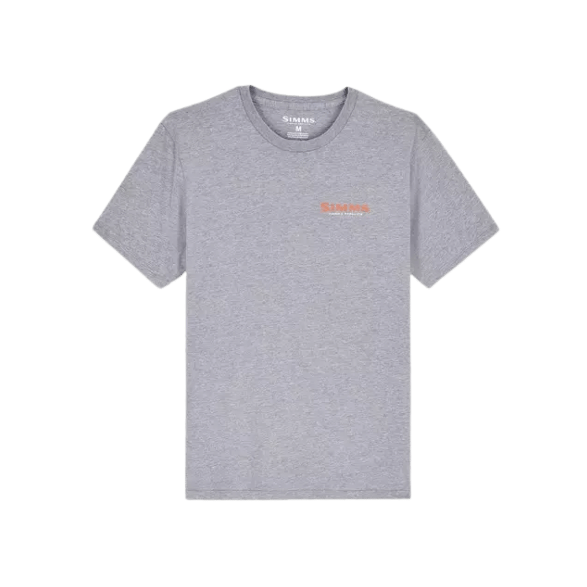 SIMMS BASS RULER T-SHIRT, ATHLETIC HEATHER, FRONT ANGLE, MD, LG, XL, XXL