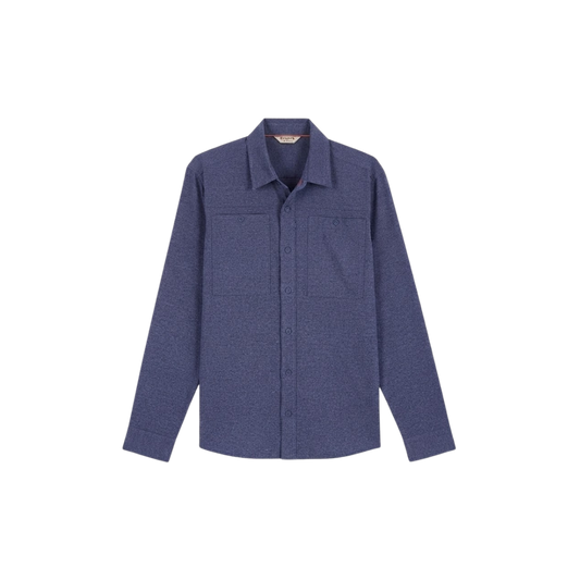 SIMMS LAUNCH LS SHIRT HUCKLEBERRY HEATHER