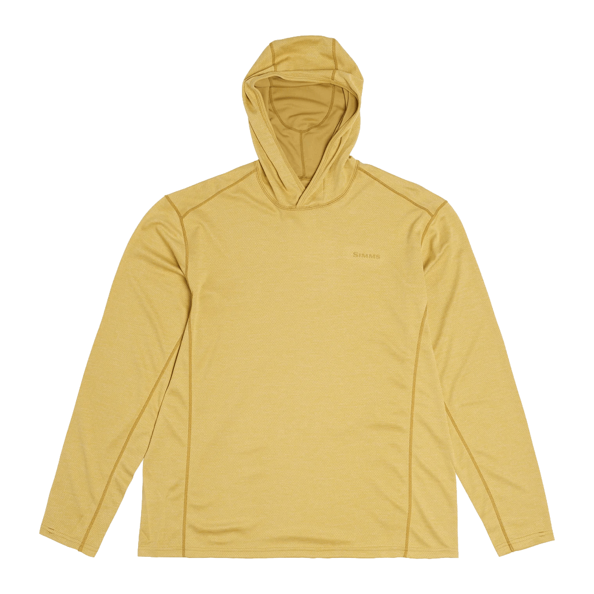 SIMMS BUGSTOPPER HOODY - SANDBAR HEATHER - FRONT VIEW