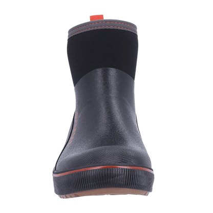 SIMMS MEN'S CHALLENGER 7" DECK BOOT FOR FISHING W/ NEOPRENE LINING - BLACK - FRONT VIEW