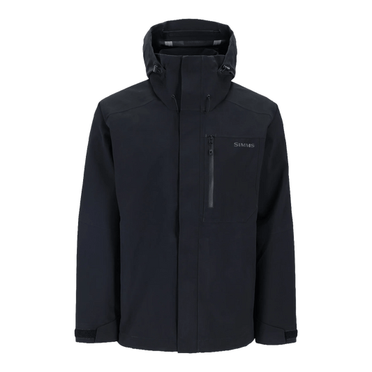 SIMMS CHALLENGER JACKET - BLACK - FRONT VIEW