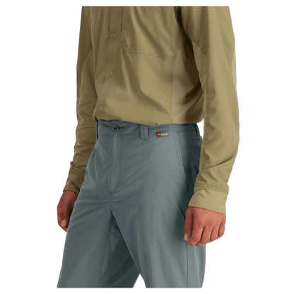 SIMMS MEN'S SUPERLIGHT FISHING PANT W/ UPF 50+ - STORM - TOP VIEW WW