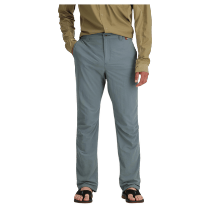 SIMMS MEN'S SUPERLIGHT FISHING PANT W/ UPF 50+ - STORM - FRONT FULL VIEW WW