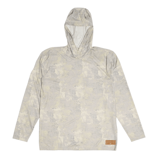 SIMMS MEN'S LS TECH HOODY - ARTIST SERIES - WINDY LUNAR GRAY