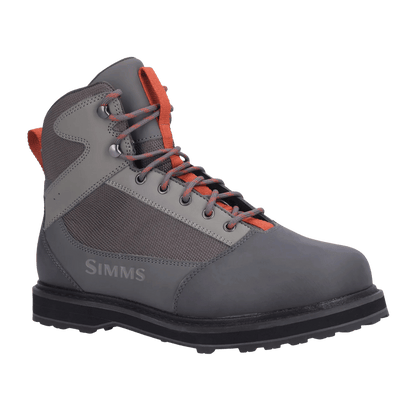 SIMMS UNISEX TIBUTARY WADING BOOT W/ FULL NEOPRENE LINING FOR FISHING - FRONT SIDE VIEW